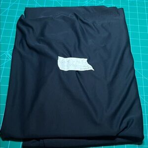 Thin stretchy semi-opaque black fabric